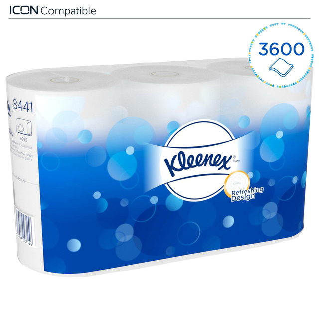 Toiletpapier Kleenex 2-laags 600vel wit 8441