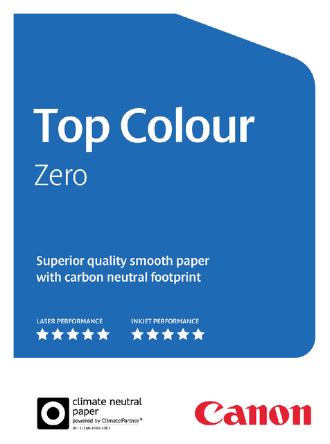 Laserpapier Canon Top Colour Zero A3 90gr wit 500 vel