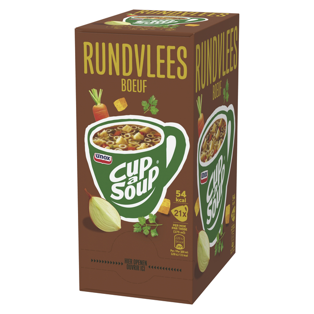 Cup-a-Soup Unox rundvlees 21x175ml