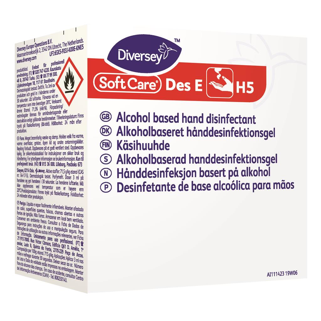 Diversey Soft Care Des E H5 Handdesinfectie doos 6x800ml