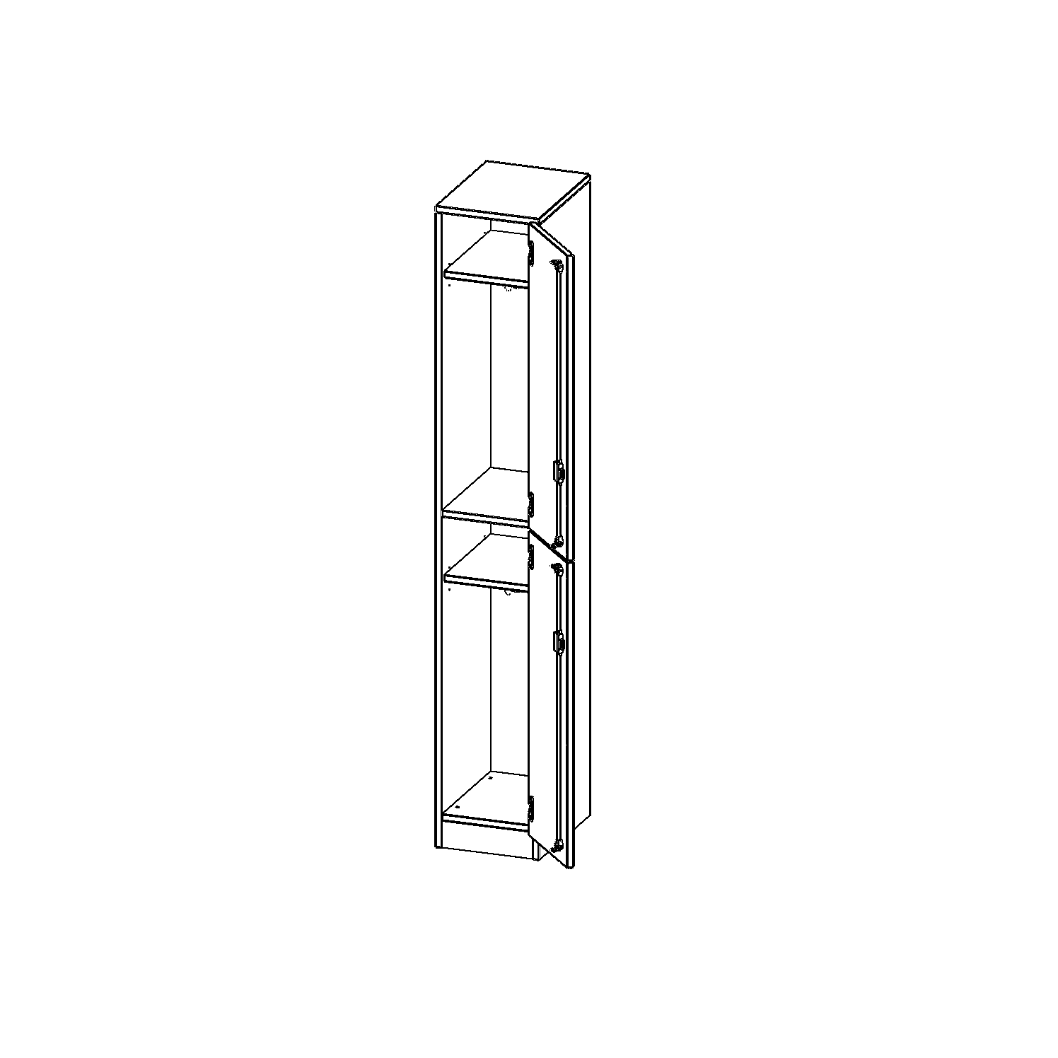 Lockerkast, 5 maphoogtes - Serie evo180