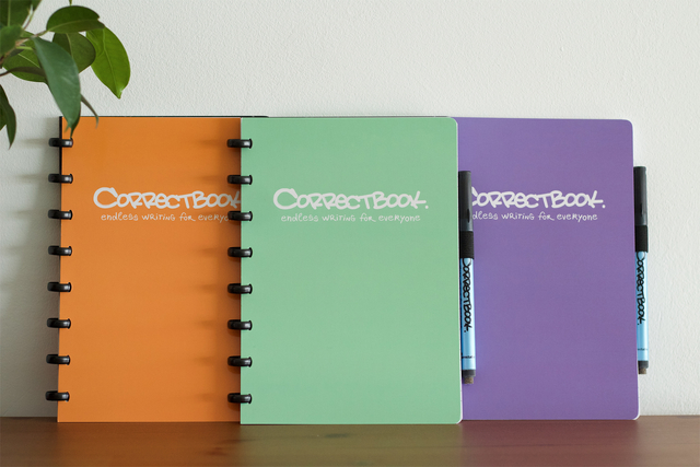 Notitieboek Correctbook A5 lijn 40blz petunia purple