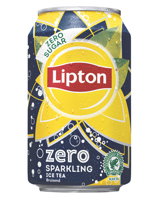 Frisdrank Lipton Ice Tea sparkling zero blik 330ml