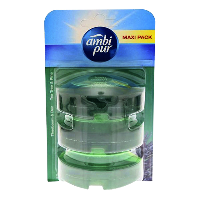 Toiletblok navulling Ambi Pur tea tree & pine 3 stuks