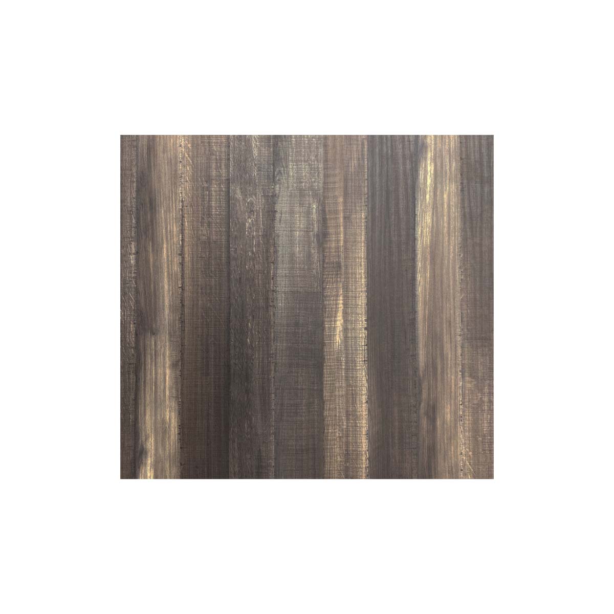 Infinity Statafel zwart frame + Tropical Wood HPL 70x70 cm