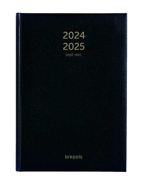 Agenda 2024 2025 Brepols Bretime Lima 16maanden 7dagen/2pagina's zwart