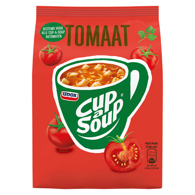 Cup-a-Soup Unox machinezak tomaat 140ml