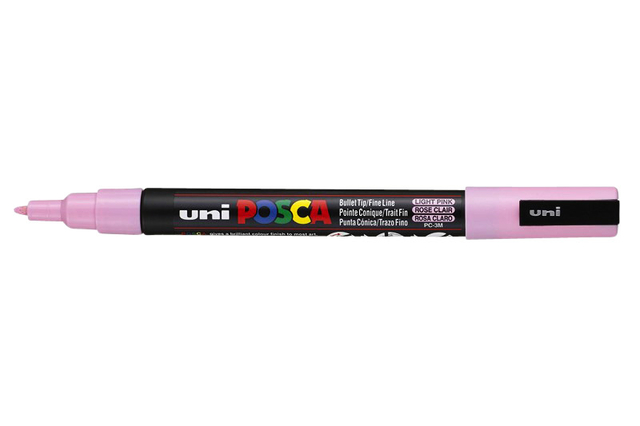 Verfstift Posca PC3M fijn lichtroze