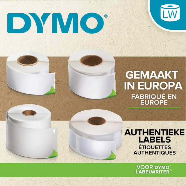 Etiket Dymo LabelWriter 5XL verzendlabel 104x159mm 1 rol á 220 stuks wit