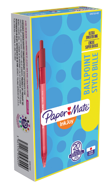 Balpen Paper Mate Inkjoy 100RT medium rood