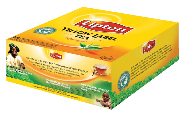 Thee Lipton yellow label zonder envelop 100x1.5gr