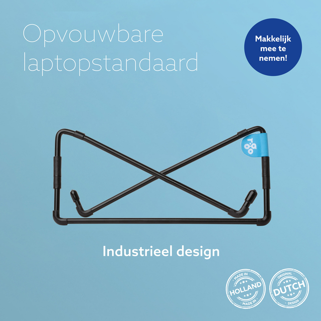 Laptopstandaard R-Go Travel Zwart