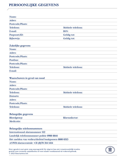 Agenda 2025 Ryam Weekplan Plus Mundior 7dagen/2pagina's zwart