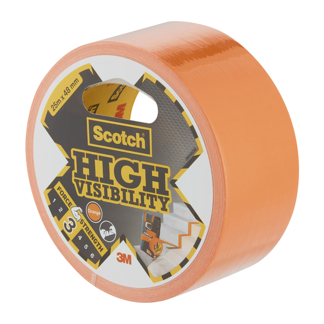 Plakband Scotch high visibility 48mmx25m oranje