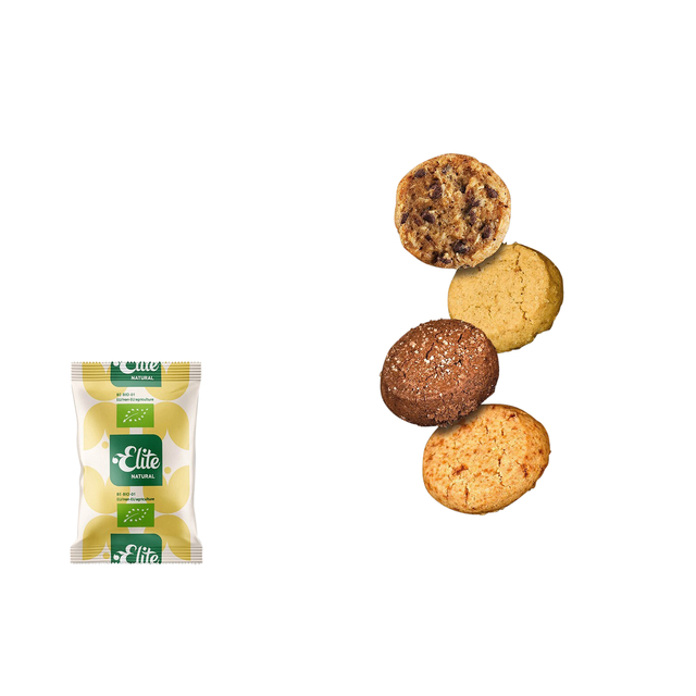 Koekjes Elite Natural biologische biscuitmix 120 stuks