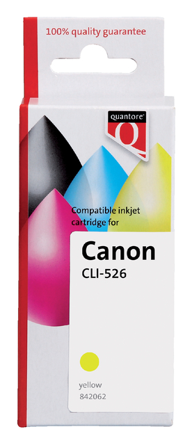 Inktcartridge Quantore alternatief tbv Canon CLI-526 geel