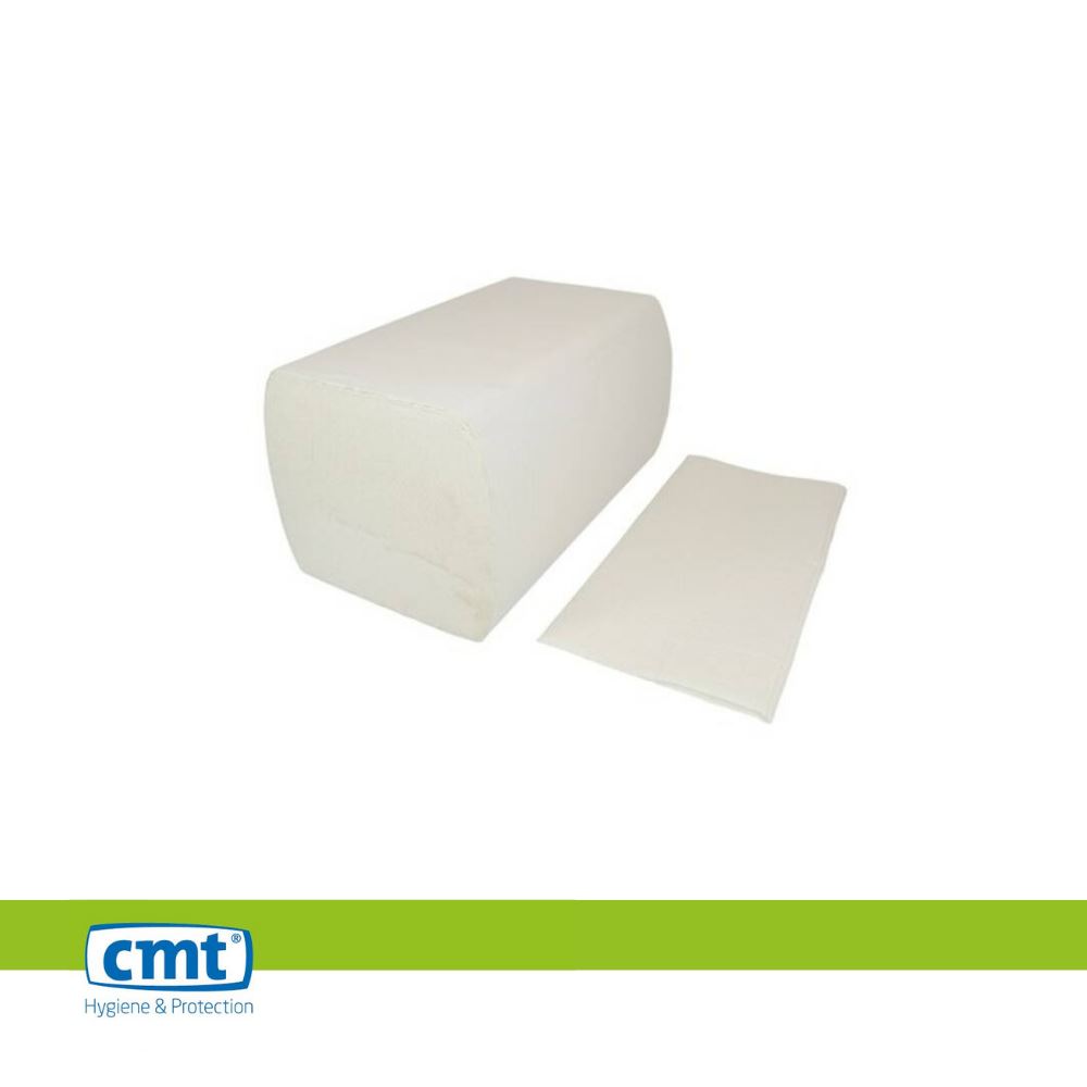 CMT Handdoekpapier Z-vouw Eco Cel 2lgs Wit doos 20x160st