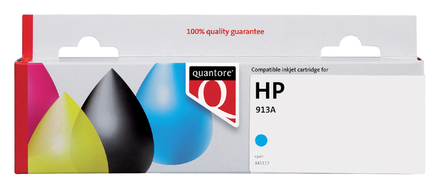 Inktcartridge Quantore alternatief tbv HP F6T77AE 913A blauw