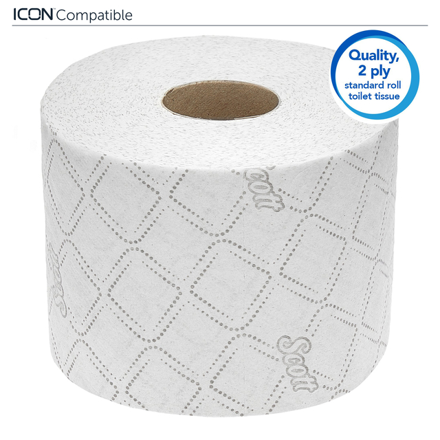 Toiletpapier Scott Essential 2-laags 600vel wit 8517