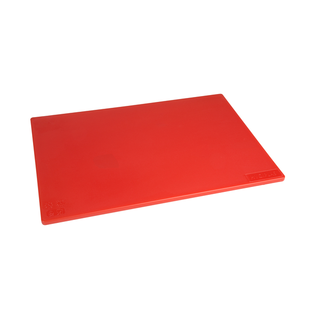 Snijplank Hygiplas LDPE 450x300x10 mm rood