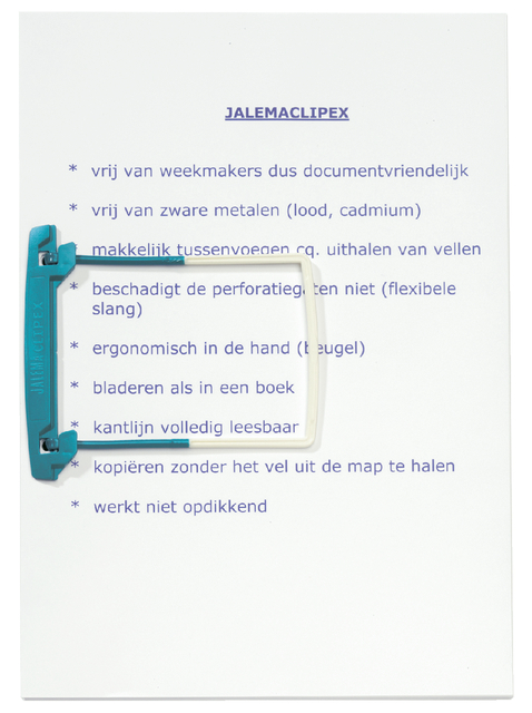 Bundelmechaniek Djois JalemaClipex dekplaatjes petrol 100 stuks