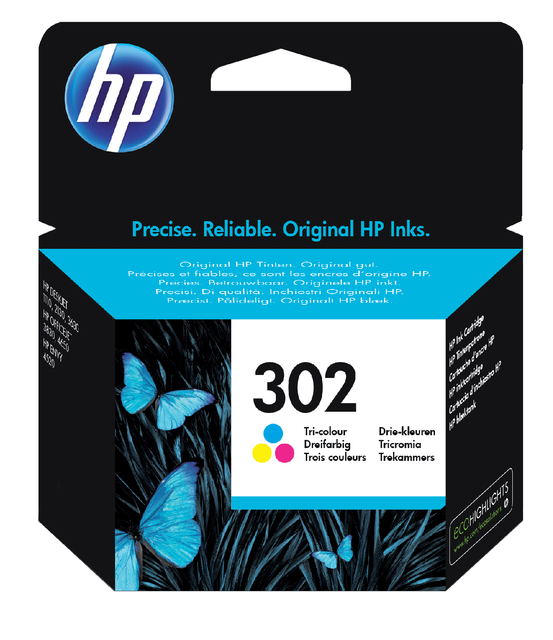 Inktcartridge HP F6U65AE 302 kleur