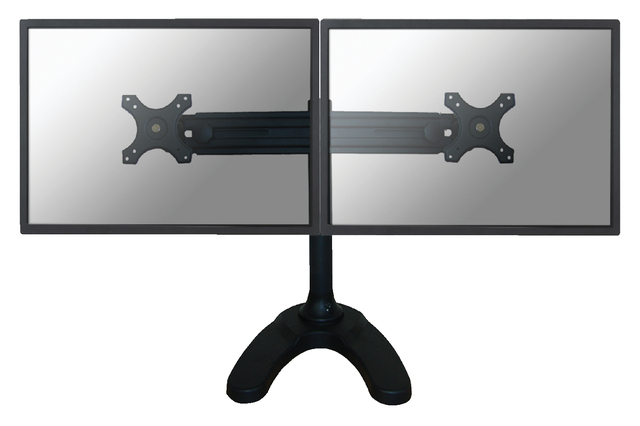 Monitorarm Neomounts D700DD 2x19-30" op voet zwart