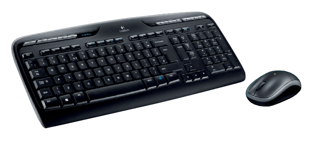 Toetsenbord Logitech MK330 Qwerty +muis zwart