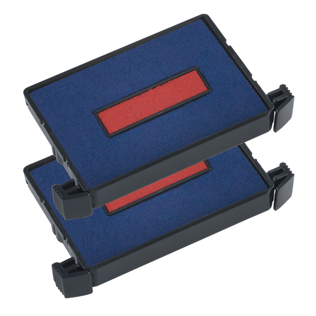 Stempelkussen Trodat 6/4750 2 stuks blauw rood