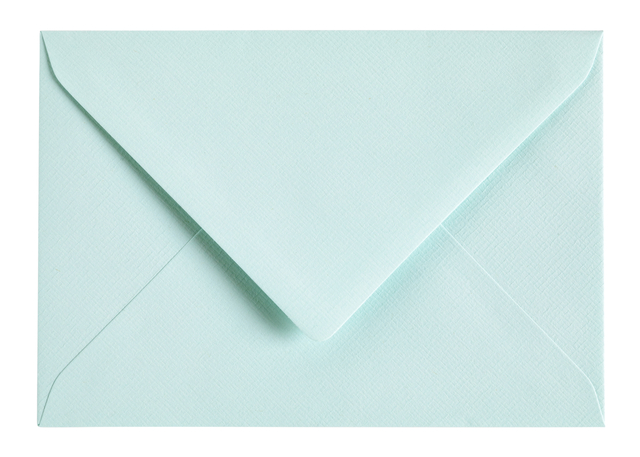 Envelop Papicolor C6 114x162mm zeegroen pak à 6 stuks