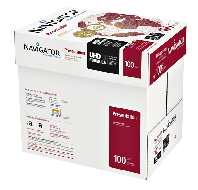 Kopieerpapier Navigator Presentation A4 100gr wit 500 vel