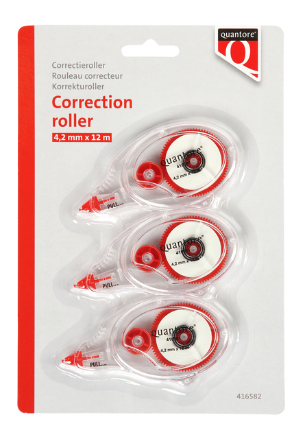 Correctieroller Quantore 4.2mm blister á 3 stuks