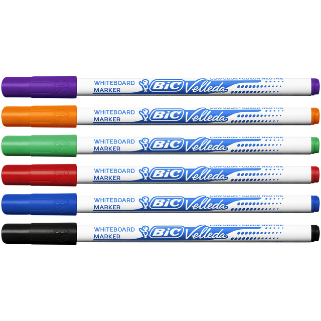 Viltstift Bic Velleda 1721 whiteboard rond fijn blauw