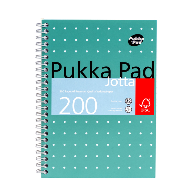 Notitieboek Pukka Pad Jotta A5 lijn 200 pagina's 80gr groen