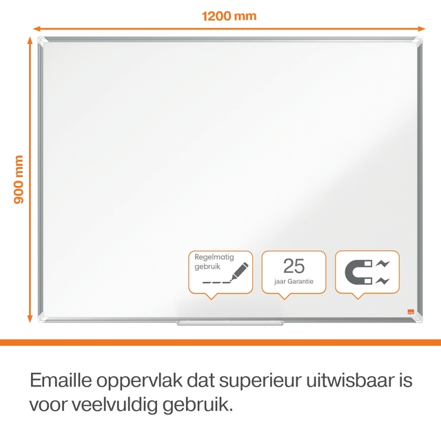 Whiteboard Nobo Premium Plus 90x120cm emaille