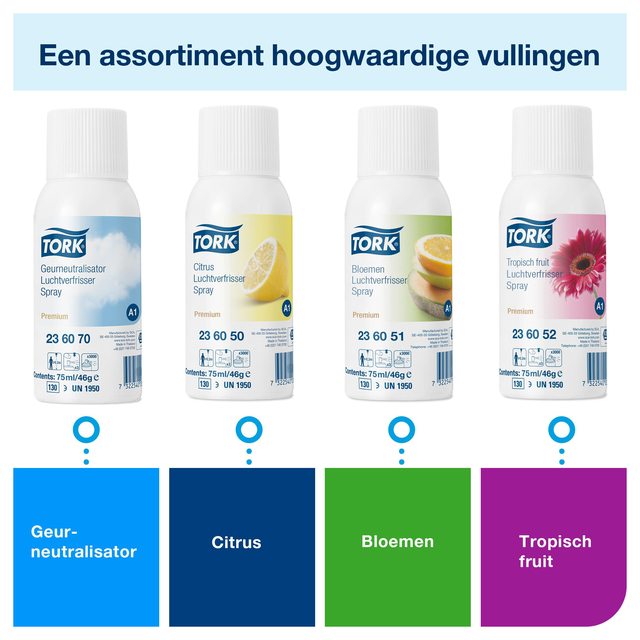 Luchtverfrisser Tork A1 spray met citrusgeur 75ml 236050