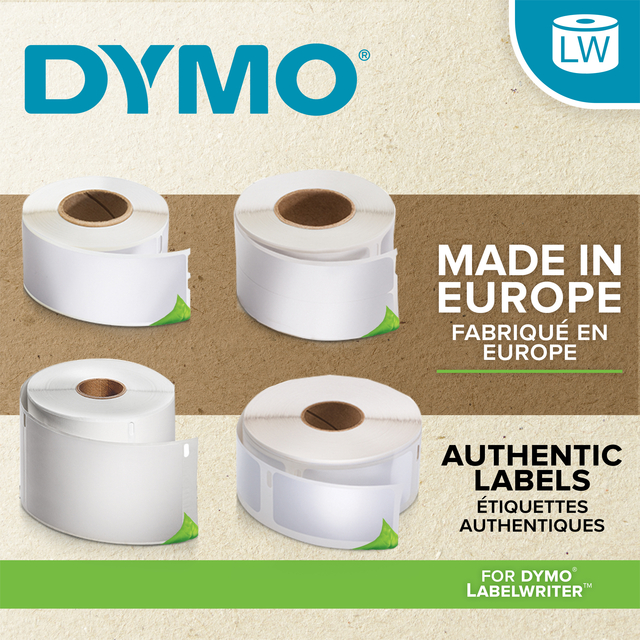 Etiket Dymo LabelWriter adressering 28x89mm 24 rollen á 130 stuks wit