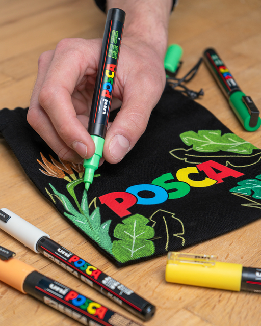 Verfstift Posca PC1MC extra fijn donkerblauw