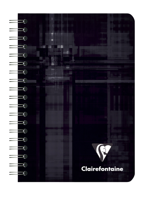 Notitieboek Clairefontaine A7+ 95x140 ruit 5x5 100blz 90gr assorti