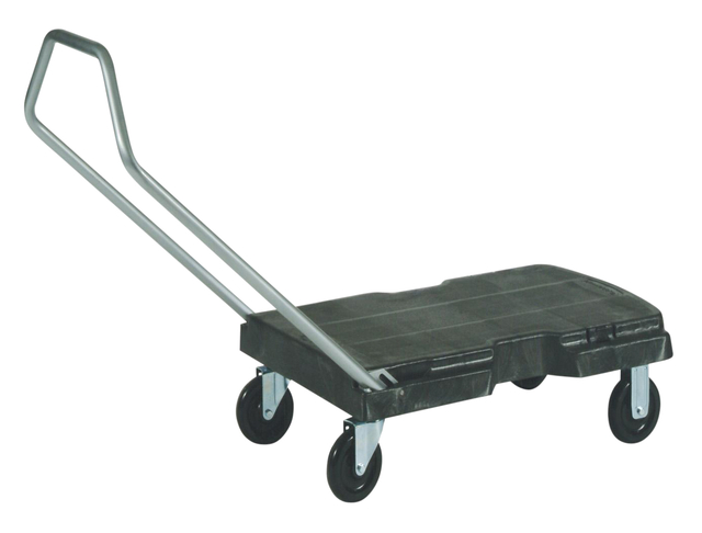 Transportkar Rubbermaid Triple Trolley inklapbaar 225kg zwart