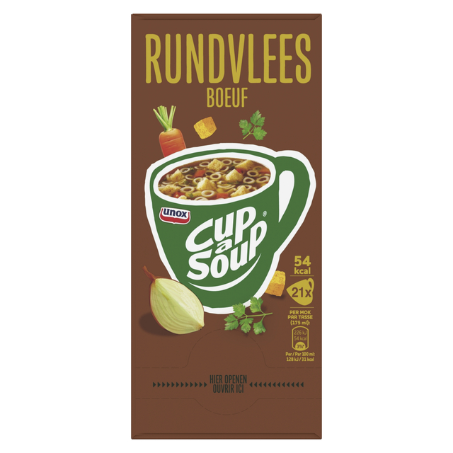 Cup-a-Soup Unox rundvlees 21x175ml