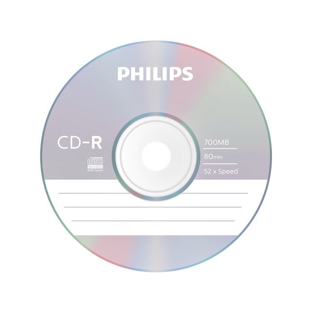 CD-R Philips 80Min 700MB 52x SL 10 stuks