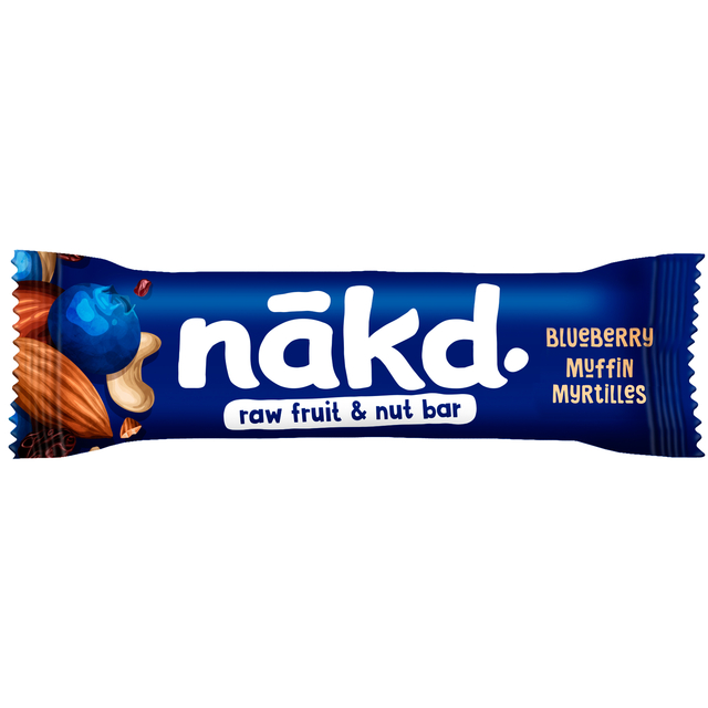 Fruit- en notenreep NAKD blueberry muffin 18x35 gram