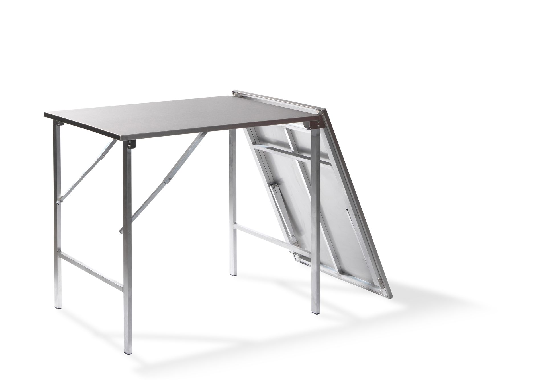SOLID200 - RVS Werktafel inklapbaar 200x80x90 cm (LxBxH), 23100