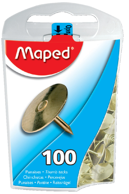 Punaises Maped messing 100 stuks