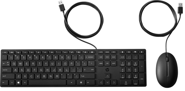 Toetsenbord + muis HP 320MK Qwerty zwart