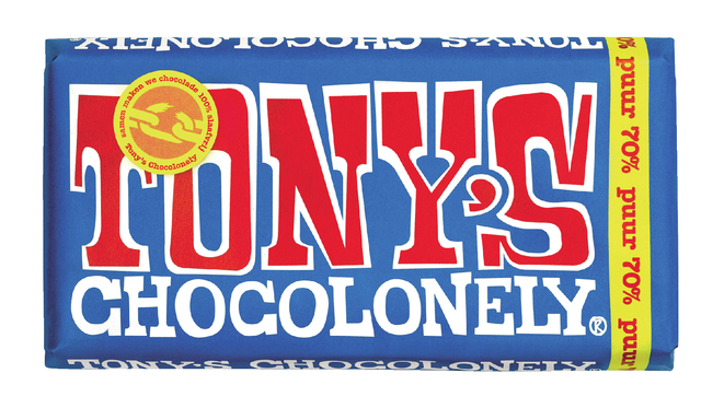 Chocolade Tony's Chocolonely puur reep 180gr