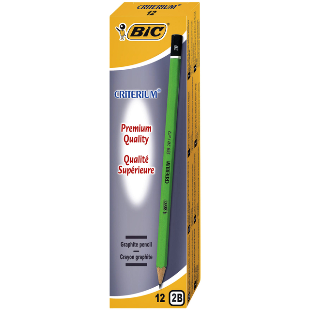 Potlood Bic Criterium 550 zeshoekig 2B