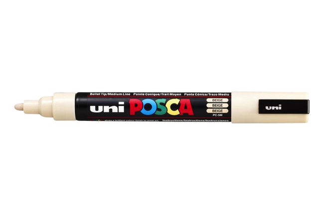 Verfstift Posca PC5M medium beige