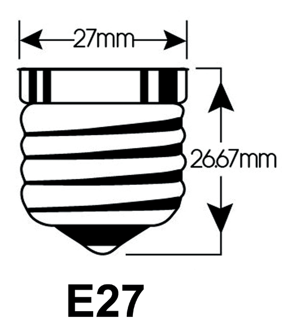 Ledlamp Integral E27 2700K warm wit 2W 250lumen